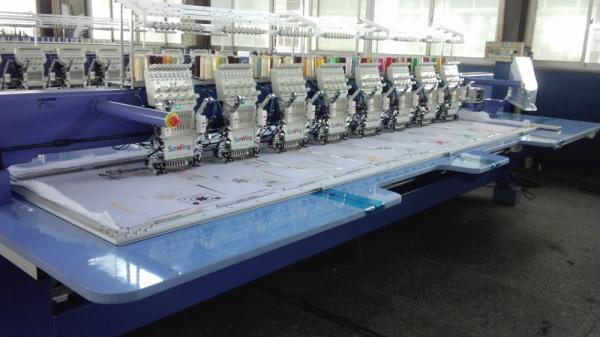 Buy cheap Multi Needle Embroidery Machine , Industrial Monogramming Machine For Bed Sheet from wholesalers