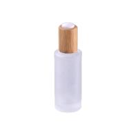 Buy cheap 18/410 30ml Cosmetic Packaging Containers With Serum Bamboo Dropper Cap product