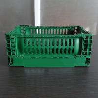 Buy cheap Foldable Kitchen Plastic Storage Crate Hollow Out 120mm Height product