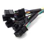 Customized Electronic Atvs 4PIN Cable Assembly 2.54mm Wire Auto Cable Loom