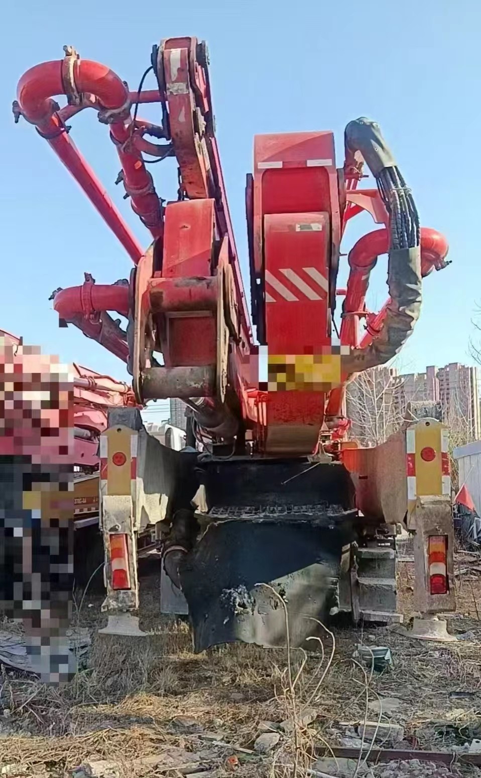 Sany 62m Mercedes-Benz chassis pump truck price, 62m concrete pump truck performance
