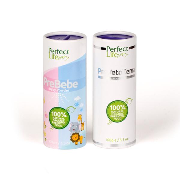 Buy cheap Food Grade Paper Tube Packaging Colorful Shaker Top For Talcum Powder from wholesalers