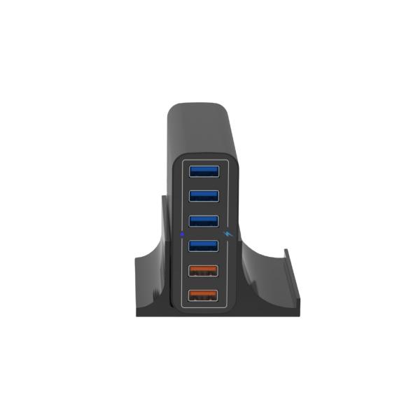 Multiport Tablet Laptop Smartphone 6 Port Type-C QC 3.0 Charger Wall Charger
