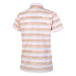 87% Polyester Golf Yellow And White Striped T Shirt Business Casual Collared