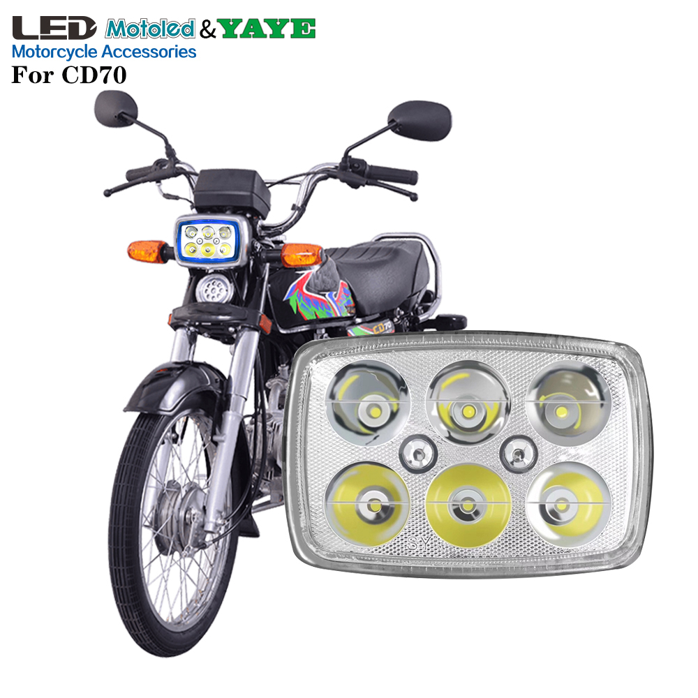 CD70 CG125 Motorcycle LED Headlight with DRL and Long Lifespan Universal Fitment