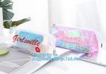 Vinyl Clear PVC Cosmetic Bag in Slider Zipper Toiletry Travel Packaging Bag, pvc