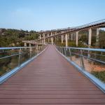 Hot Pressing Waterproof Bamboo Composite Decking 18mm Durable