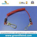 Protection Wire-Core Spiral Tool Holder Lanyard Safety Line Red String