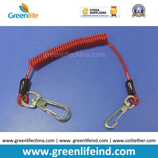 Buy cheap Protection Wire-Core Spiral Tool Holder Lanyard Safety Line Red String from wholesalers