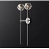 Buy cheap Hexagonal Clear K9 Glass Wall Mounted Bedside Lamps Polished Nickel Finish from wholesalers