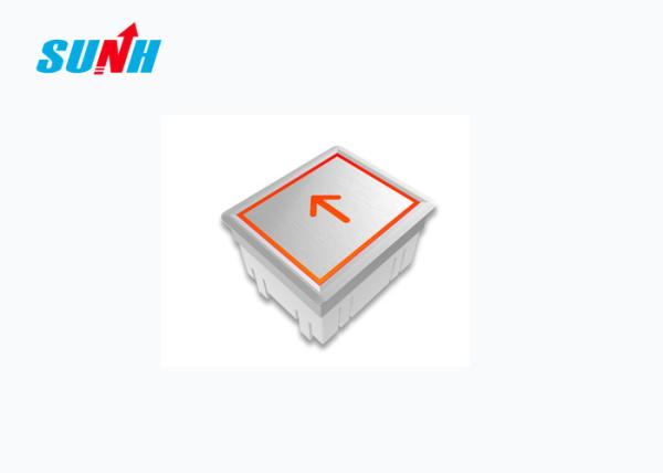 Buy cheap Orange Light Elevator Hall Buttons , Elevator Buttons Up Down Square Shape from wholesalers