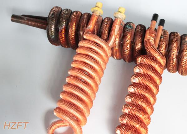 ISO Copper Nickel Fin Coil Heat Exchanger In Refrigeration Condenser /