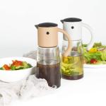 Olive Oil Dispenser Bottle Leakproof Glass Cruet Stainless Steel Non-Drip Spout