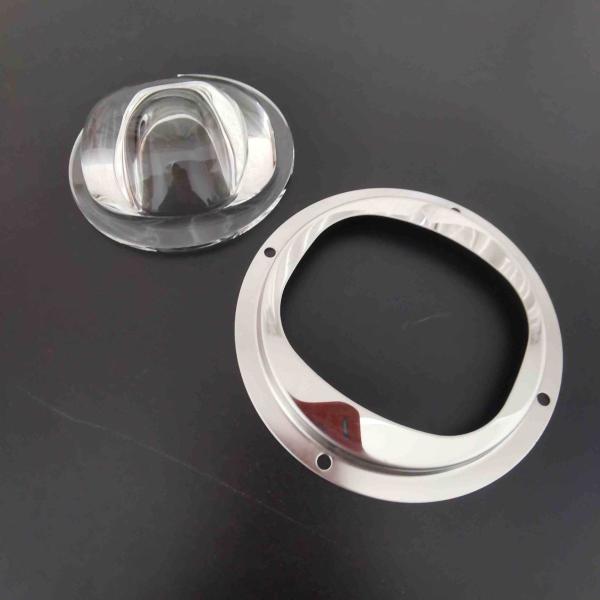 Buy cheap 120 X 60 Degree LED Street Light Lens Glass Lenses Waterproof With Metal Holder from wholesalers