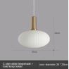 Buy cheap Modern Pendant Lights Gray Glass Led Nordic Restaurant Hanging Lighting(WH-GP-42) from wholesalers
