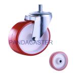 Swivel Industrial Stem Casters 125mm 5 inch Polyurethane Wheels