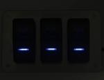 12V 24V 3 Gang Toggle Rocker Switch Panel For Marine