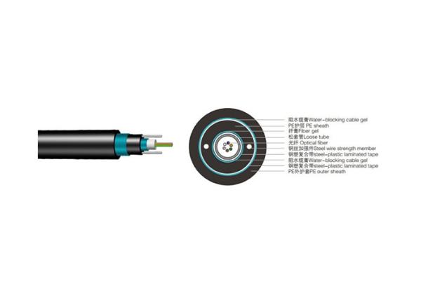Buy cheap GYXTW53 Central Tube Direct Burial Outdoor Fiber Optic Cable 2 to 24 Fiber Count from wholesalers