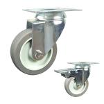 100x27mm 360° Rotating Bolt Hole Swivel Head TPR Furnitures Light Duty Casters
