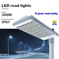 Buy cheap 300 Watt LED Street light CREE SMD Bulbs city road lighting IP67 AC85-277V lamp product