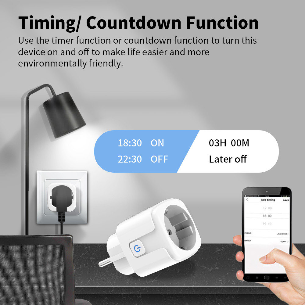 Buy cheap 16A EU Plug Zigbee Smart Socket Tuya WIFI Smart Socket from wholesalers
