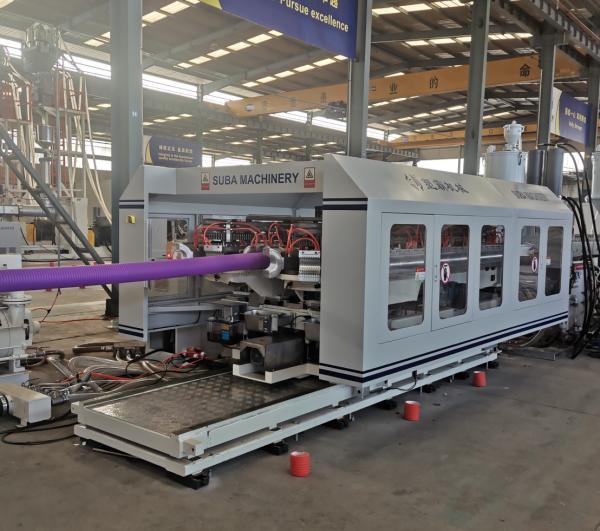 Quality OD40 - OD200mm Double Wall HDPE PP Corrugated Pipe Extrusion Line for sale