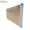 Buy cheap Customized Aluminum Aerofoil Sunshade Louver Windows with Wooden Color from wholesalers