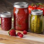 Wide Mouth Glass Storage Jars 500ml/17oz For Canning / Storage / Display