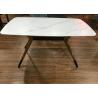 Buy cheap Non Slip 130*80*76cm Wrought Iron Marble Table from wholesalers