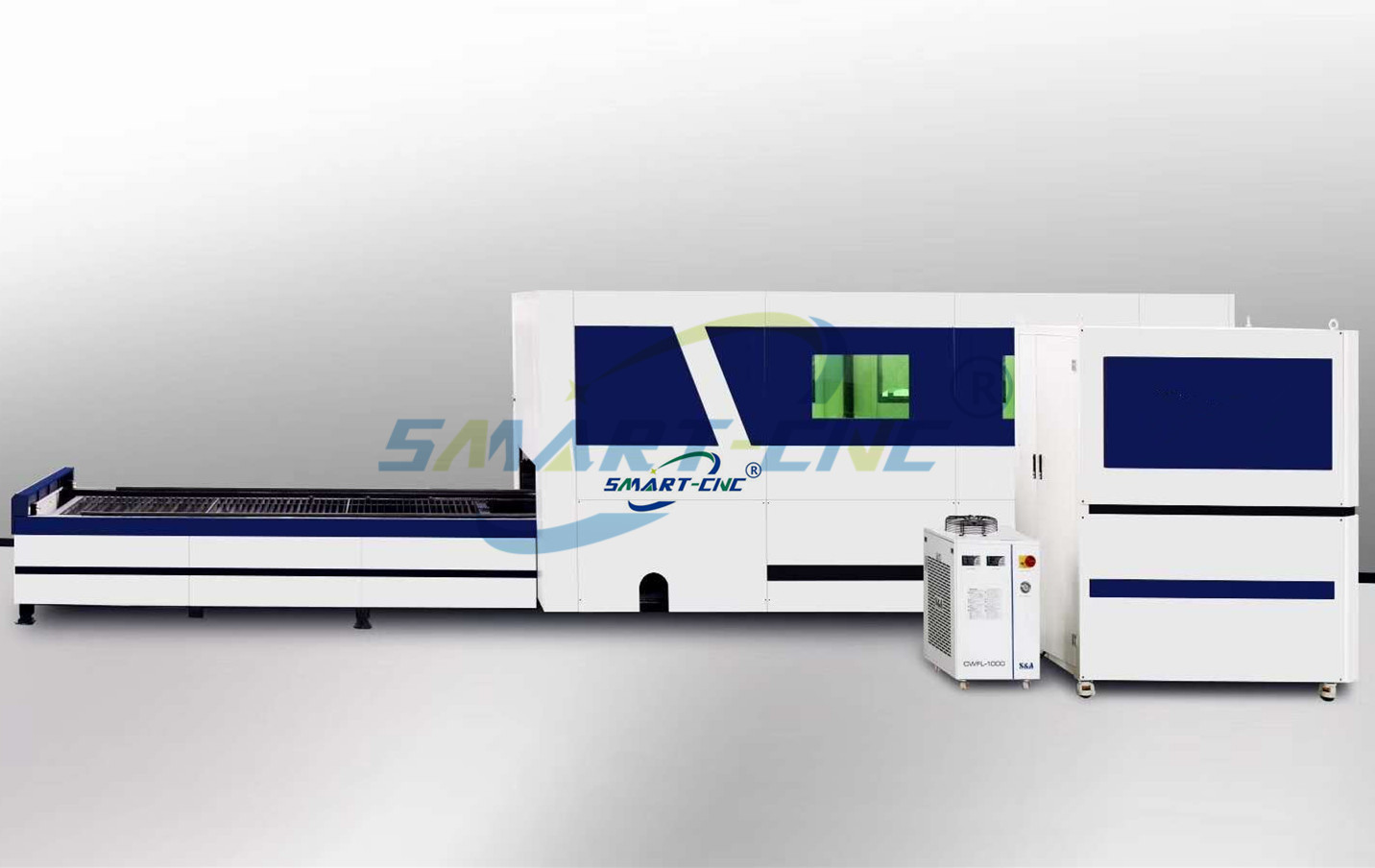 Water Cooling Fiber Laser Cutting Machine 2000×6000mm Exchange Table