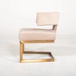 Unique design leisure stainless steel dining chair upholstery arm chair sofa