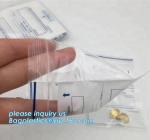 Medical powder plastic child proof zip lock bags / sachet herbal pills pack