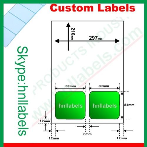 Buy cheap Integrated Labels EU Version Type17 89mm"*84mm" Laser Sheet from wholesalers