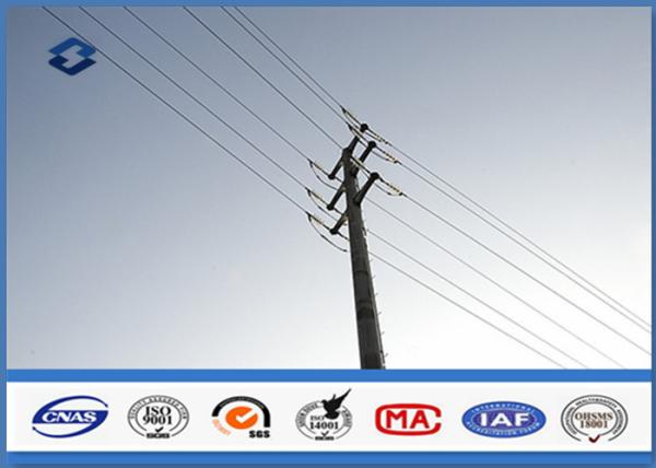 Buy cheap Anticorrosive Round / Conical Steel Utility Pole High strength low alloy structural steels from wholesalers