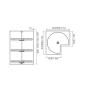 Buy cheap 3 Tier Closet Organizer Tray Accessories 360° Rotatable Custom from wholesalers