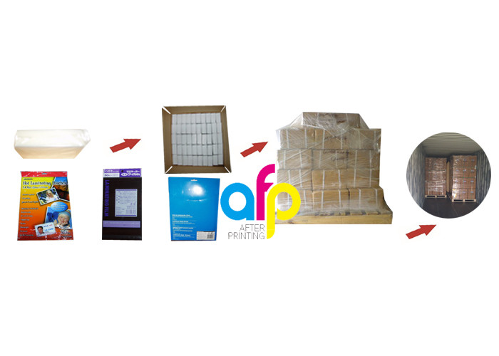 Customized Packing 5mil 125micron A4 Glossy PET Polyester Pouch Laminating Film for Documents Photos Protection