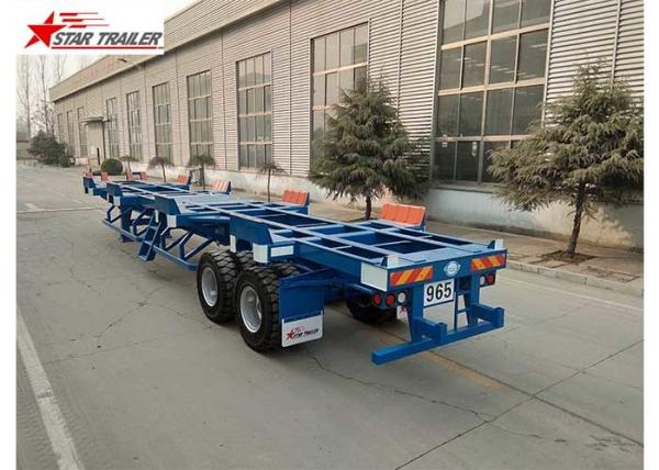 Buy cheap Two Axles Terminal Trailer Q345B Material For Transport 20 Foot Container from wholesalers