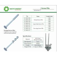 Buy cheap Long Service Life TOP VIP 0.1 USD PV Solar Ground Screws Screw Pile Q235 Steel product