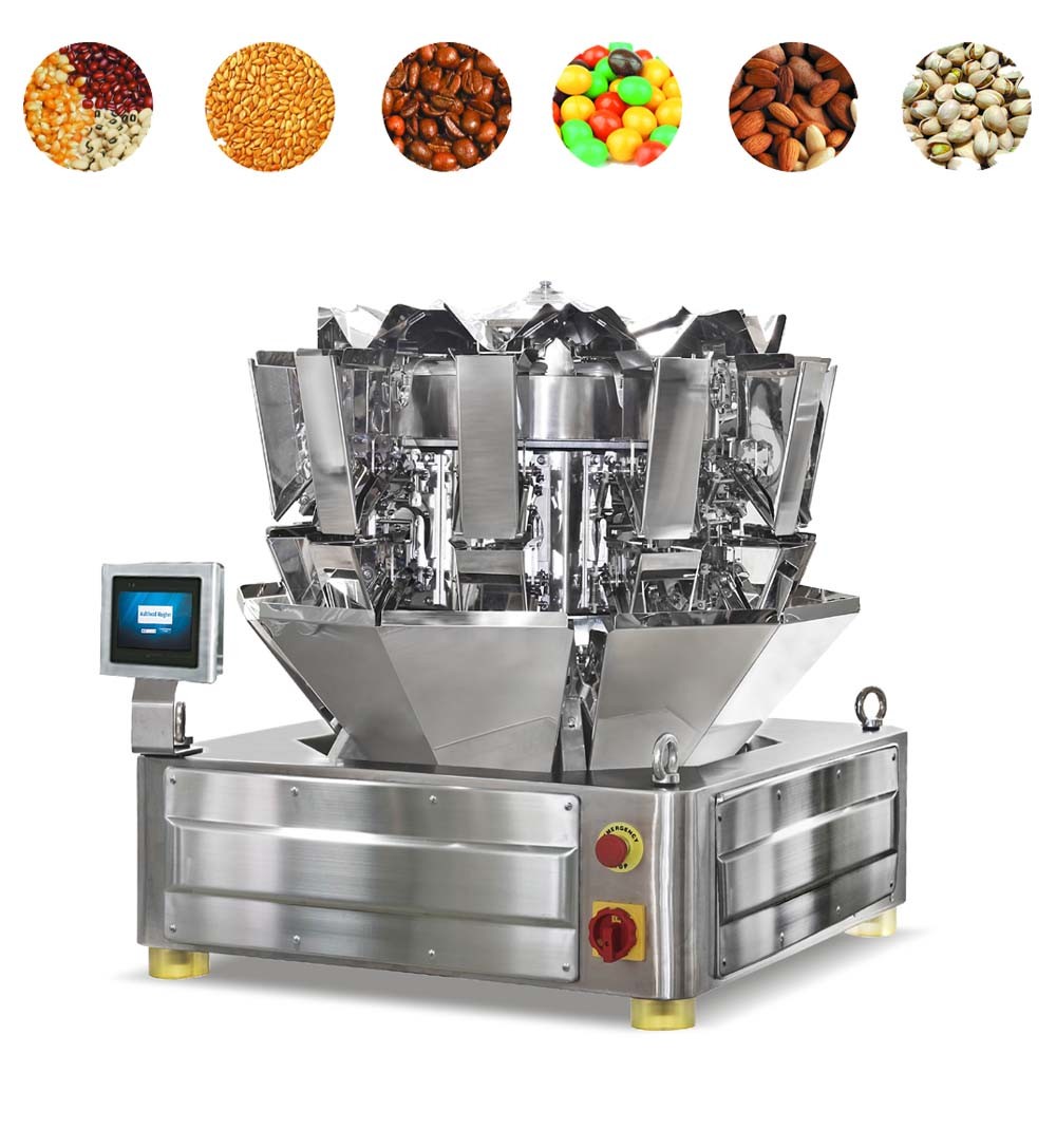 10 Inch Screen Multi Head Pouch Packing Machine Weigher For Granular