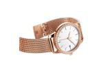 Stones Mesh Band Stainless Steel Ladies Watch With 30M Water Resistant