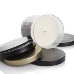 High Quality 80Cm*90mm Rectangle Gift Glass Wax Jar With Aluminum Lid