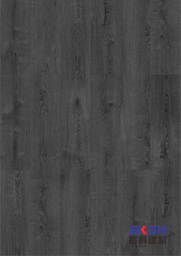 Fireproof 4mm Stone Polymer Composite Flooring European Black Oak GKBM SY-W1010