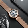 Buy cheap KINYUED J069 stainless steel luxury leather waterproof quartz oem brand hands wristwatches custom logo wrist mens watch from wholesalers