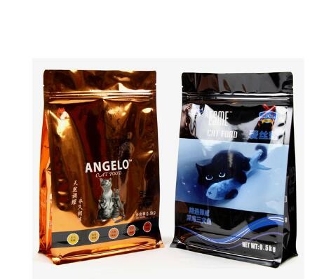 Customized Side Gusset Dog Pet Food Packaging Bag With Resealable Zip Lock