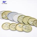 Tin Can Aluminum Lids Full Sizes Aluminum Foil Peel Off End Lids For Tins