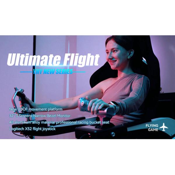 Metal 9D Cinema Game Plane Aircraft Virtual Reality Pilot Simulator