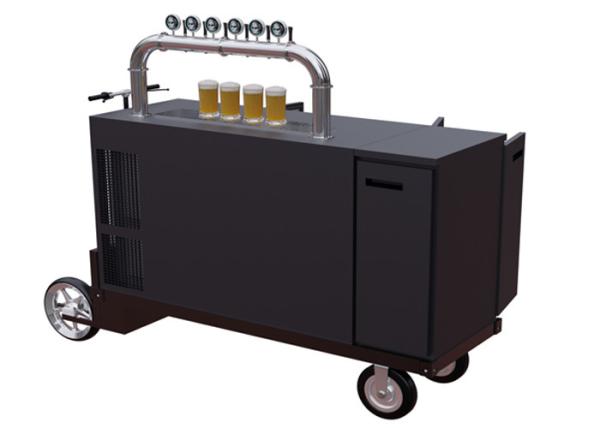Electric Air Cooled Beer Bike Cart Stainless Steel Material With Long Service
