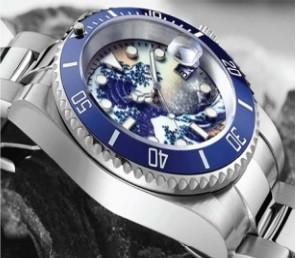 Buy cheap 300 Meters Waterproof Diving Watch ceramic Stainless Steel Strap from wholesalers