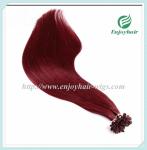 Nail U-Tip Hair 10"-28" 100s/pack 530# color Straight Human Hair malaysian hair