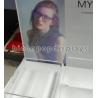 Buy cheap Clear Acrylic Tabletop Sign Holders / Acrylic Counter Display Stands from wholesalers